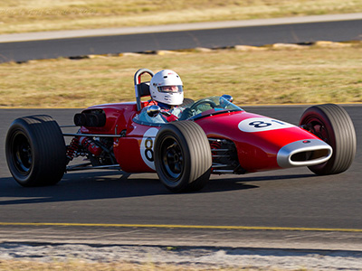 John Macey in his Brabham BT18 at the HSRCA Sydney Classic in June 2022. Copyright Geoff Russell 2024. Used with permission.